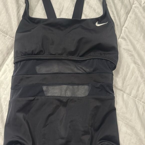 Nike Black Mesh One-Piece Swimsuit - Picture 12 of 15